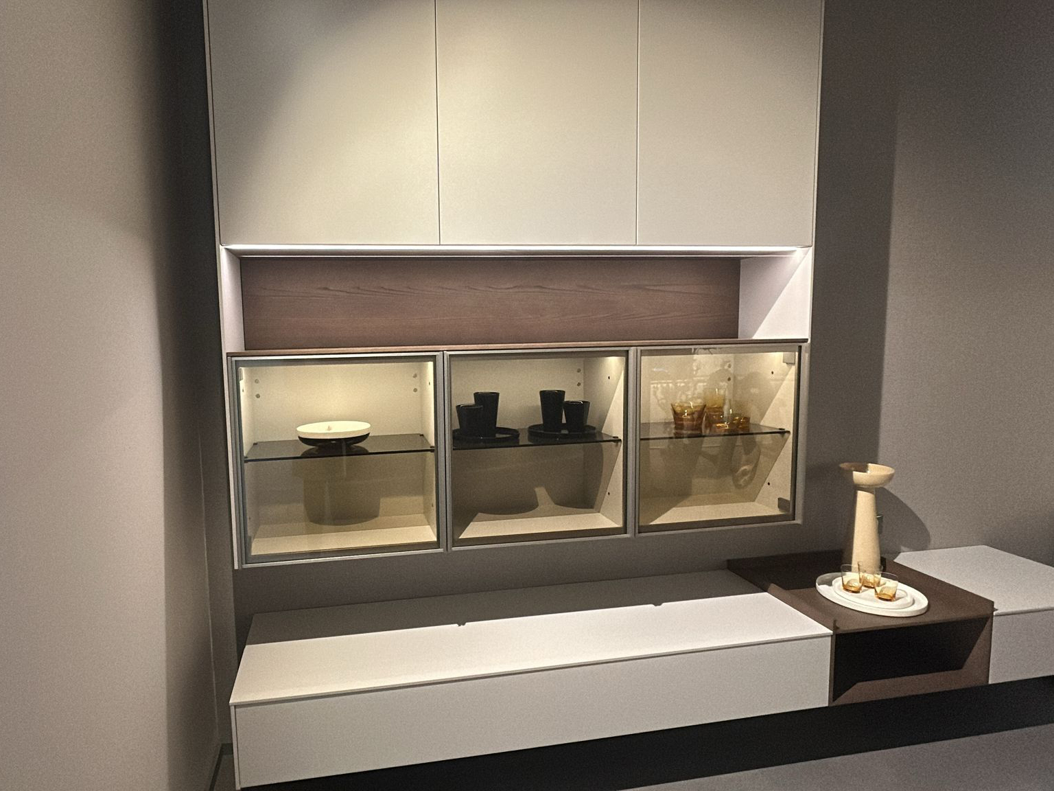Soggiorno Feeling Home: arredo di design abbinabile alle cucine Arrital per case a Bergamo